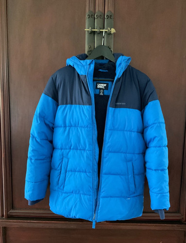 Lands end winterjacke blau - end,