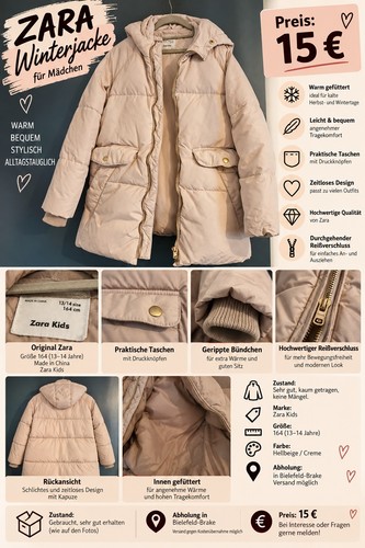 Zara kids winterjacke - kids, /
