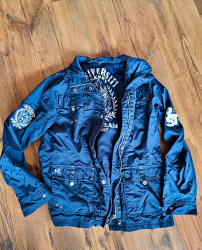 Jungen windbreaker jacke blau - jungen,