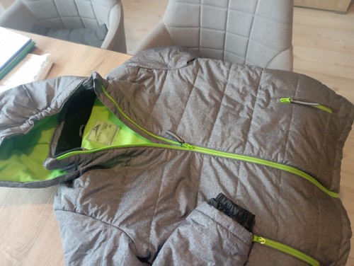 Winterjacke grau 164 super - grau,