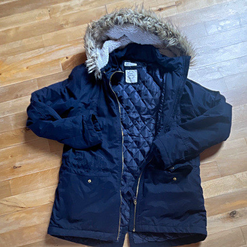 Mädchen winter parka blau - h&m,